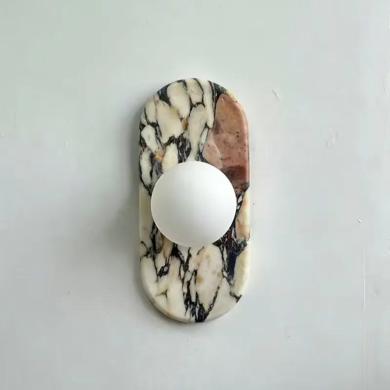 Lighting Decor For Room - SJX Minimalist Natural Calacatta Viola Marble