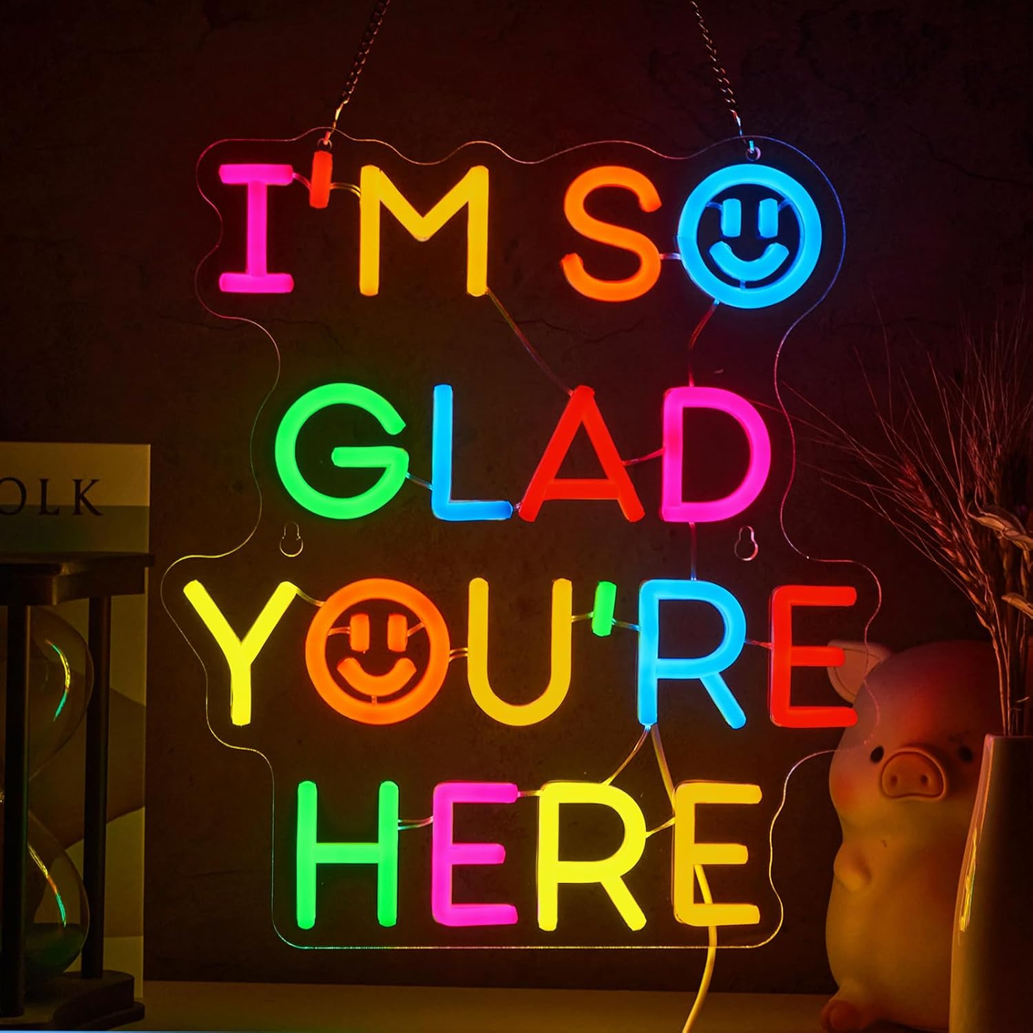 Wall Decor Lighting - ﻿ I'm So Glad You‘re Here