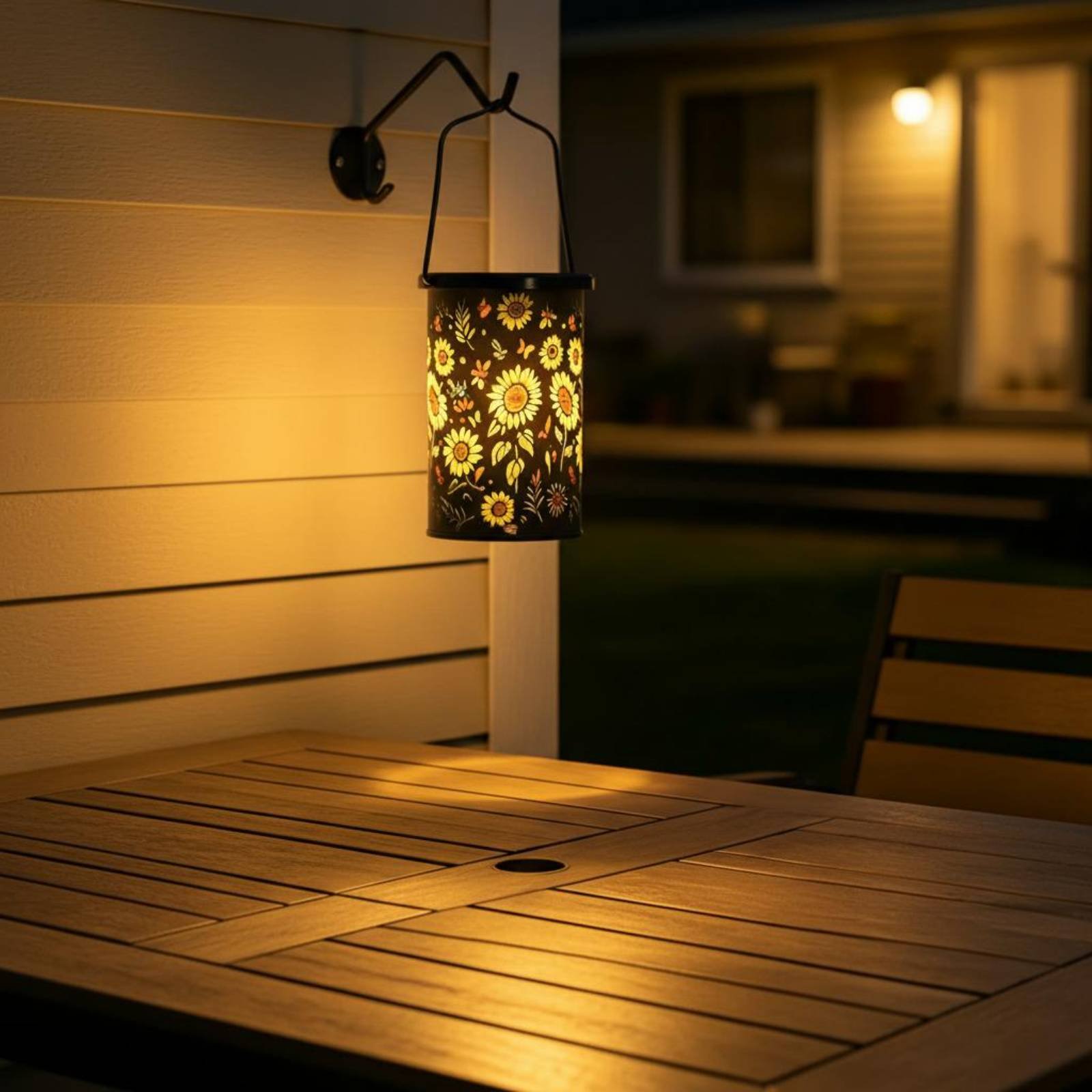 Lighting Design Decor - Floral Lantern Vintage Design Hanging Solar