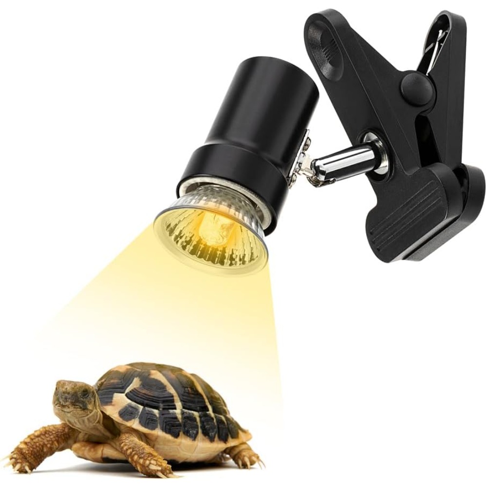 Gecko Lighting & Decor - Reptile Heat Lamp Fixture E27 Clip