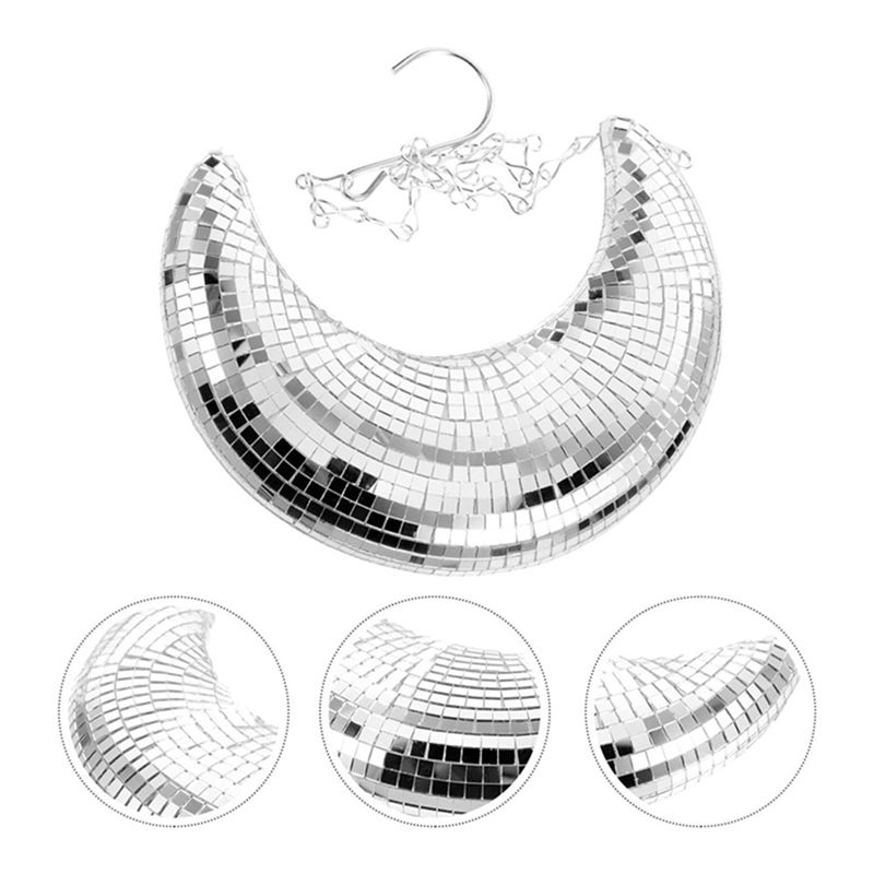 AB08-Disco Ball Moon Shape Han - Disco Ball Mirror 评论和价格