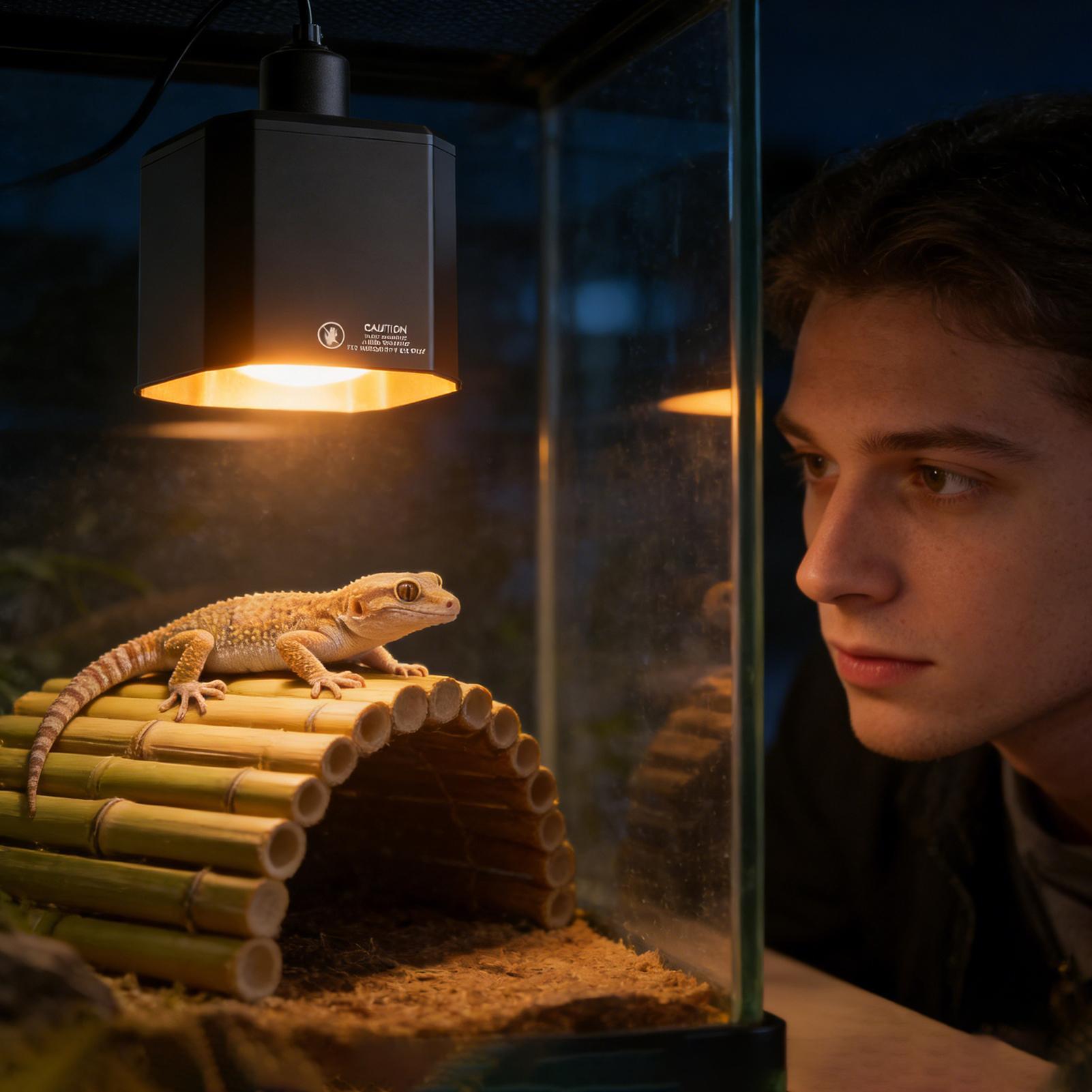 Reptile Heat Lamp Cover Reptil - Gecko Lighting & Decor 评论和价格