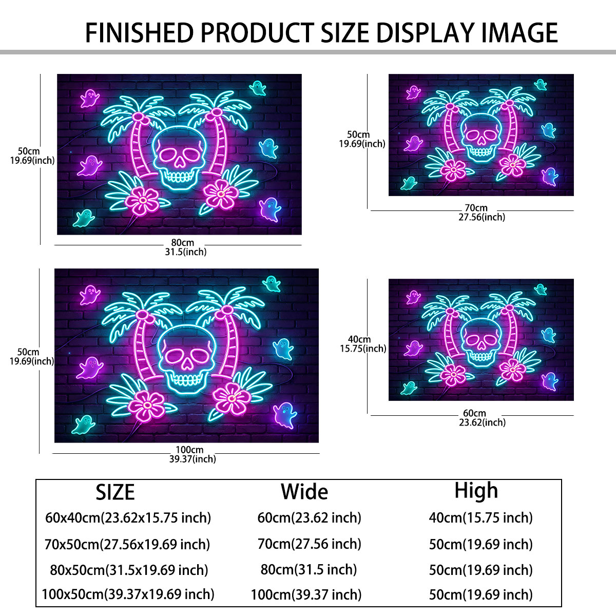 Neon Light Wall Sticker Palm T - Wall Decor Lighting Tree 评论和价格