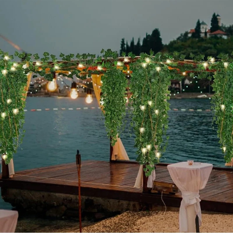 Green Ivy 210cm LED Light Stri - Wall Decor Lighting Tree 评论和价格