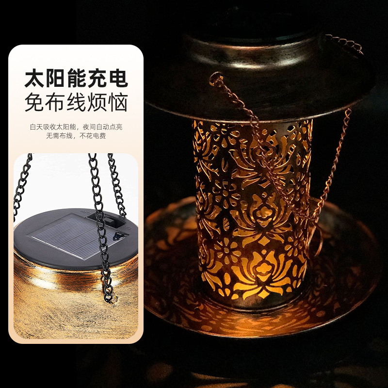 Solar Bird Feeder Metal Outdoo - Outdoor Lighting Decor Ideas 评论和价格