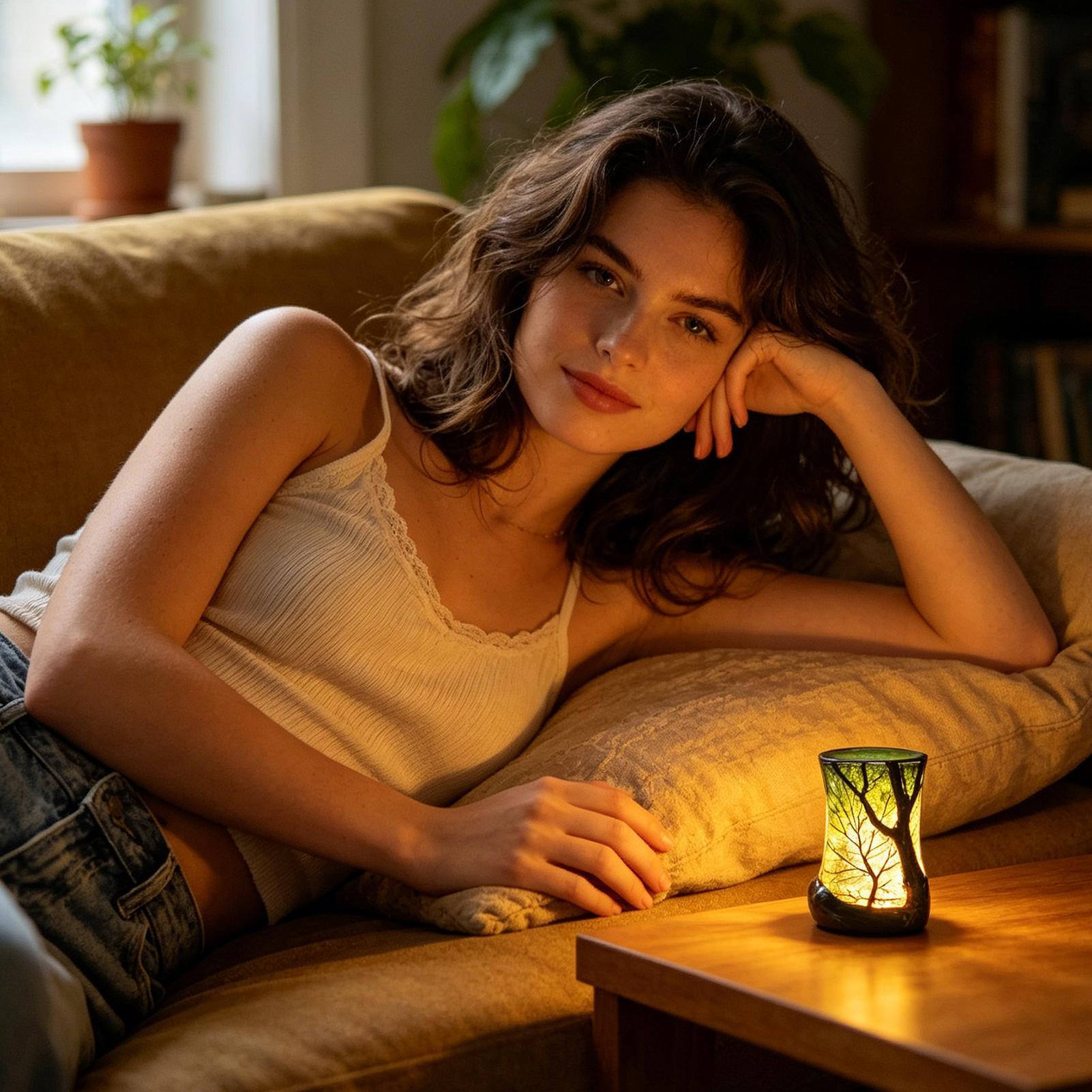 Bedside Table Lamp Forest Nigh - Lighting Design Decor 评论和价格