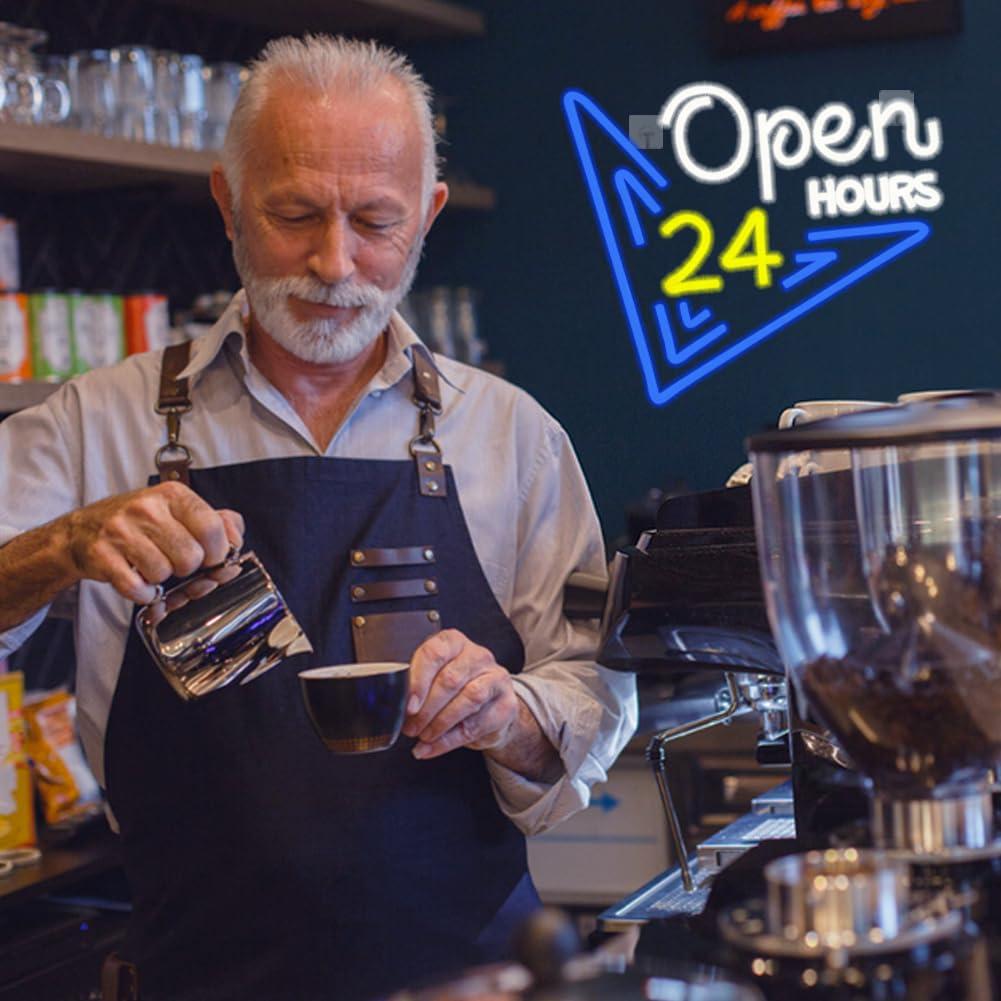 Open 24 Hours Neon Sign Dimmab - Decor Lighting Opening Hours 评论和价格