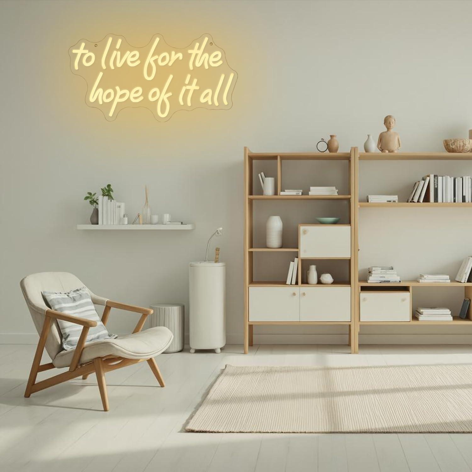 To Live For The Hope Of It All - Wall Decor Lighting 评论和价格