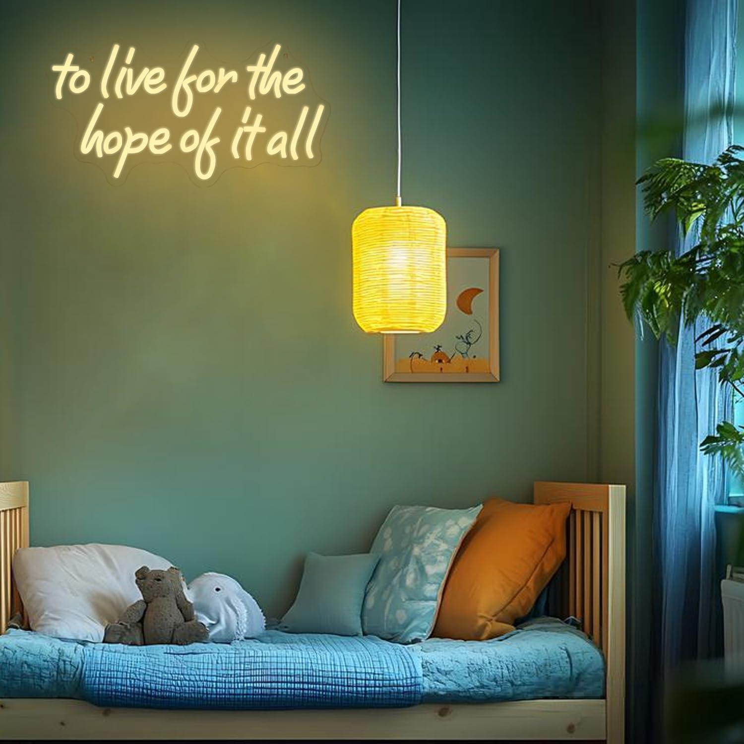 To Live For The Hope Of It All - Wall Decor Lighting 评论和价格