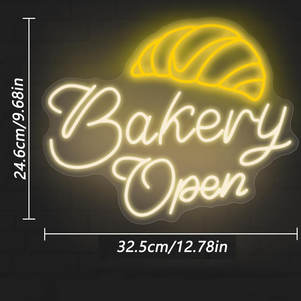 Bakery Open Neon Lights, Perfe - Bathroom Lighting Decor Ideas 评论和价格