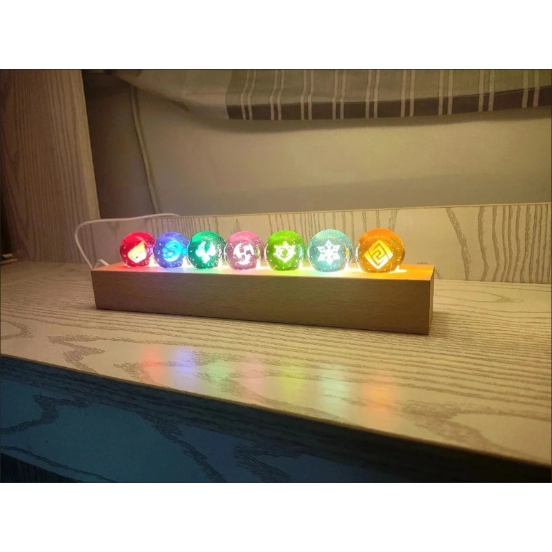 Game Genshin Impact Crystal Ba - Elements Lighting Decor 评论和价格