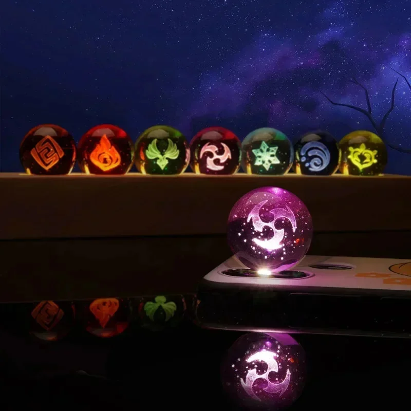 Game Genshin Impact Crystal Ba - Elements Lighting Decor 评论和价格