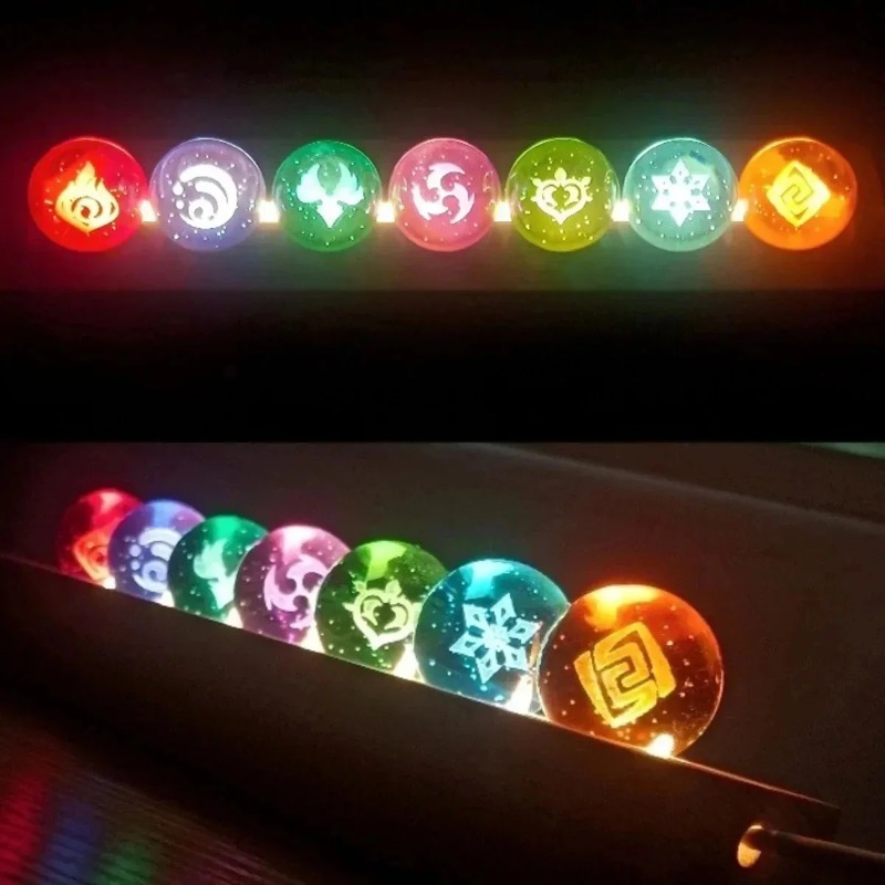 Game Genshin Impact Crystal Ba - Elements Lighting Decor 评论和价格