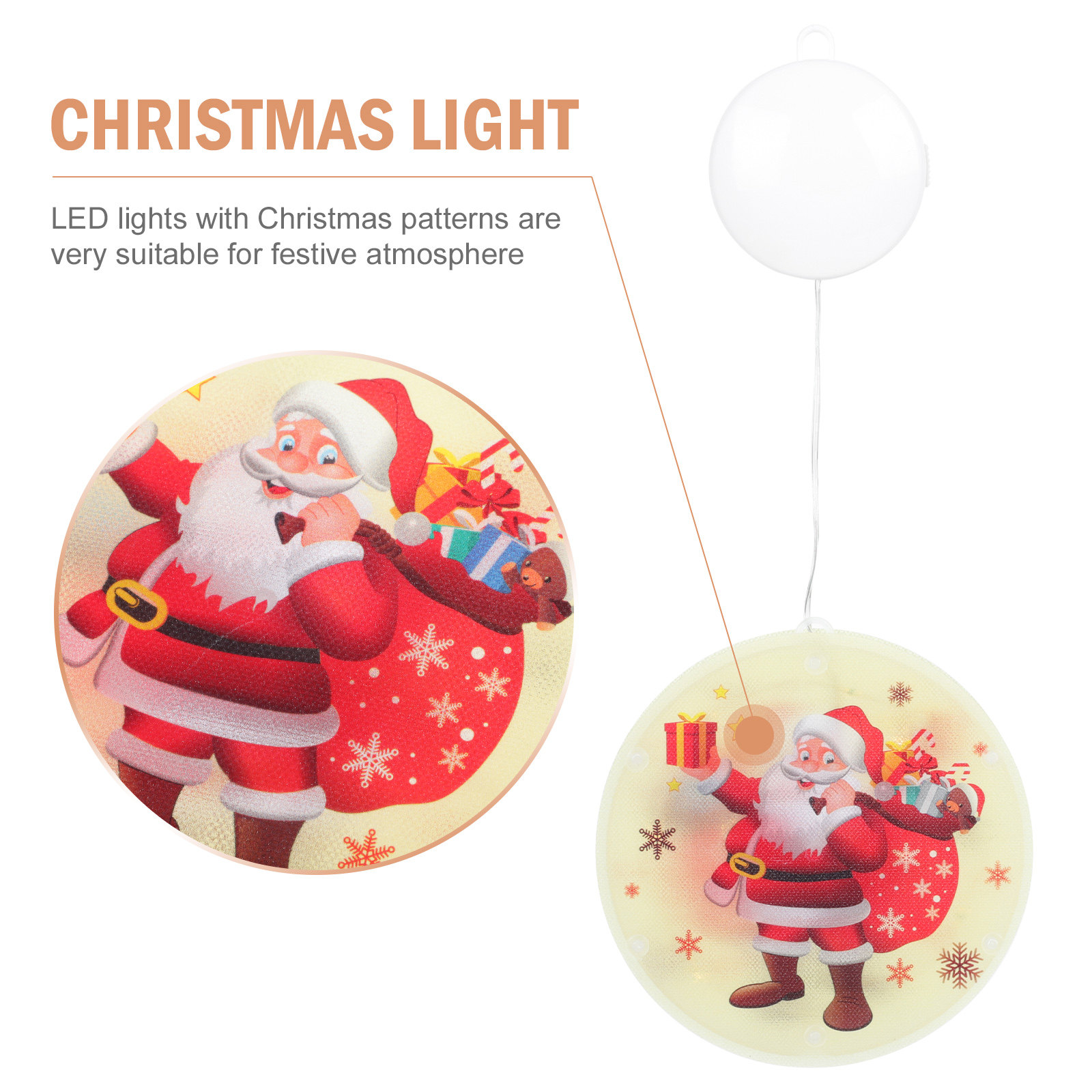 1Pcs Christmas LED Hanging Lig - Elements Lighting Decor 评论和价格