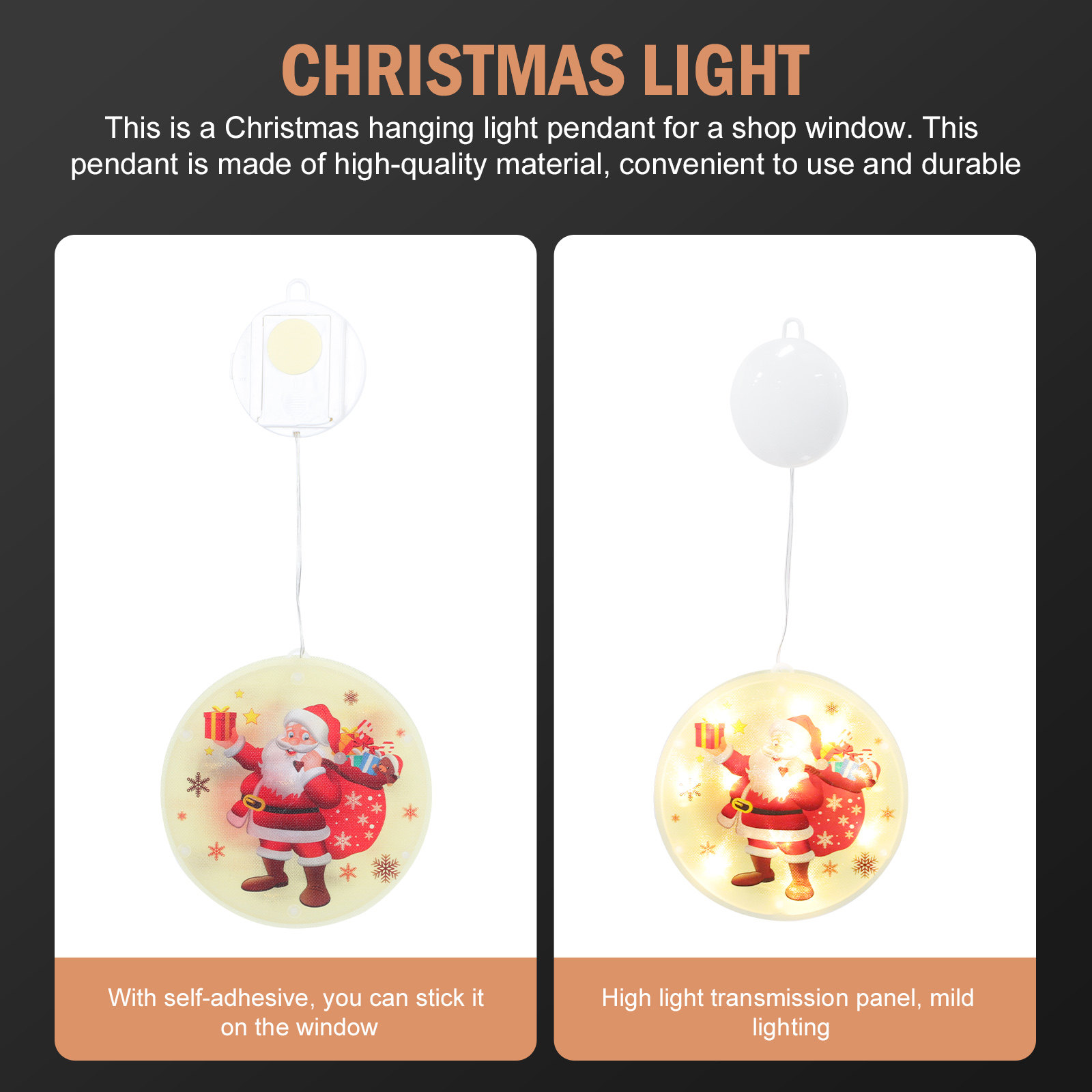 1Pcs Christmas LED Hanging Lig - Elements Lighting Decor 评论和价格