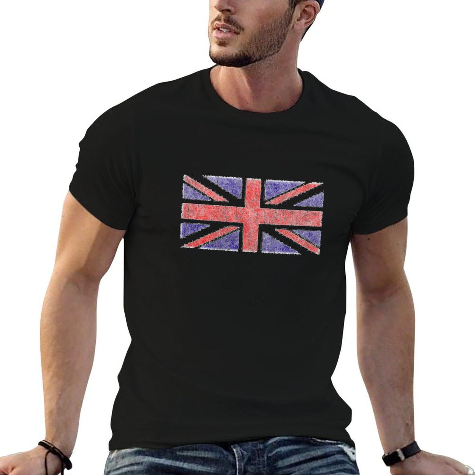 Vintage UK Union Jack Flag T-S - Union Lighting & Decor 评论和价格