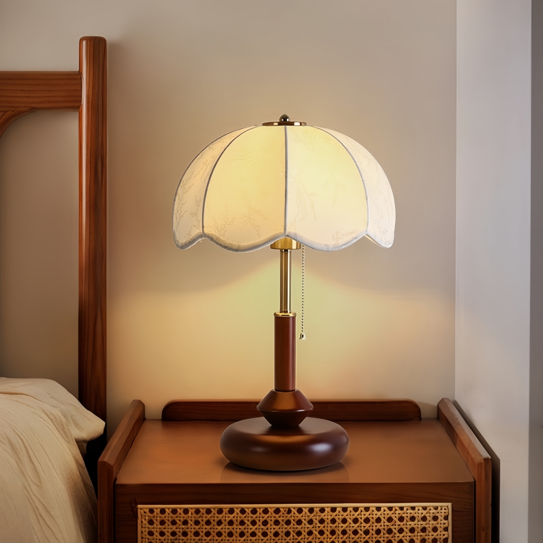 Vintage Scalloped Dome Table L - Lighting Decor For Room 评论和价格