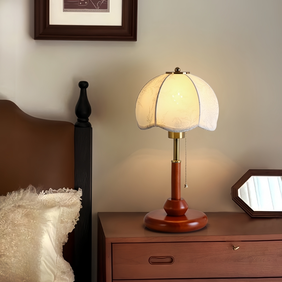Vintage Scalloped Dome Table L - Lighting Decor For Room 评论和价格