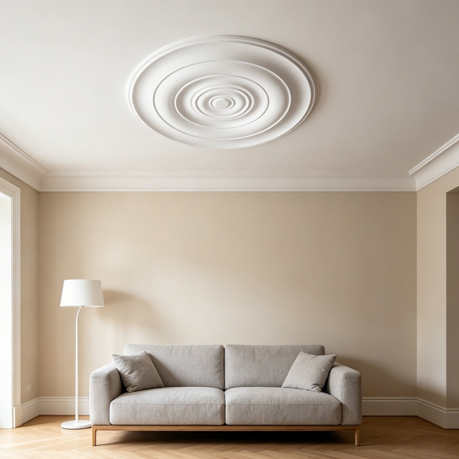 Round Ceiling Medallion Europe - Lighting Design Decor 评论和价格