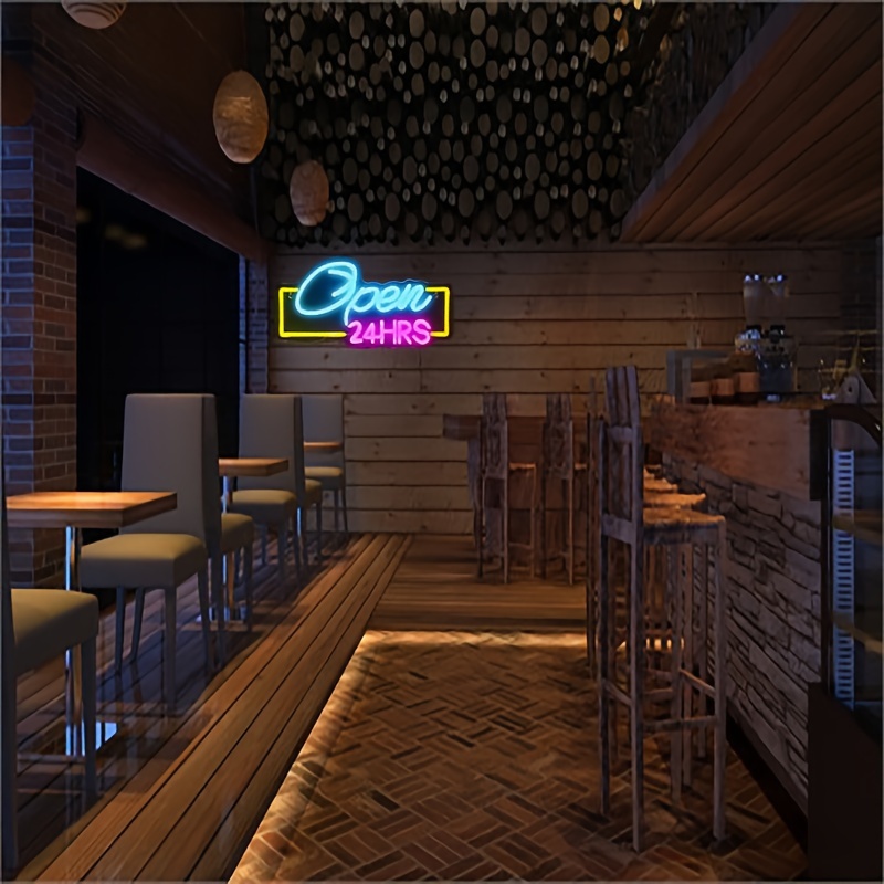 Open 24 Hours Led Neon Signs L - Decor Lighting Opening Hours 评论和价格