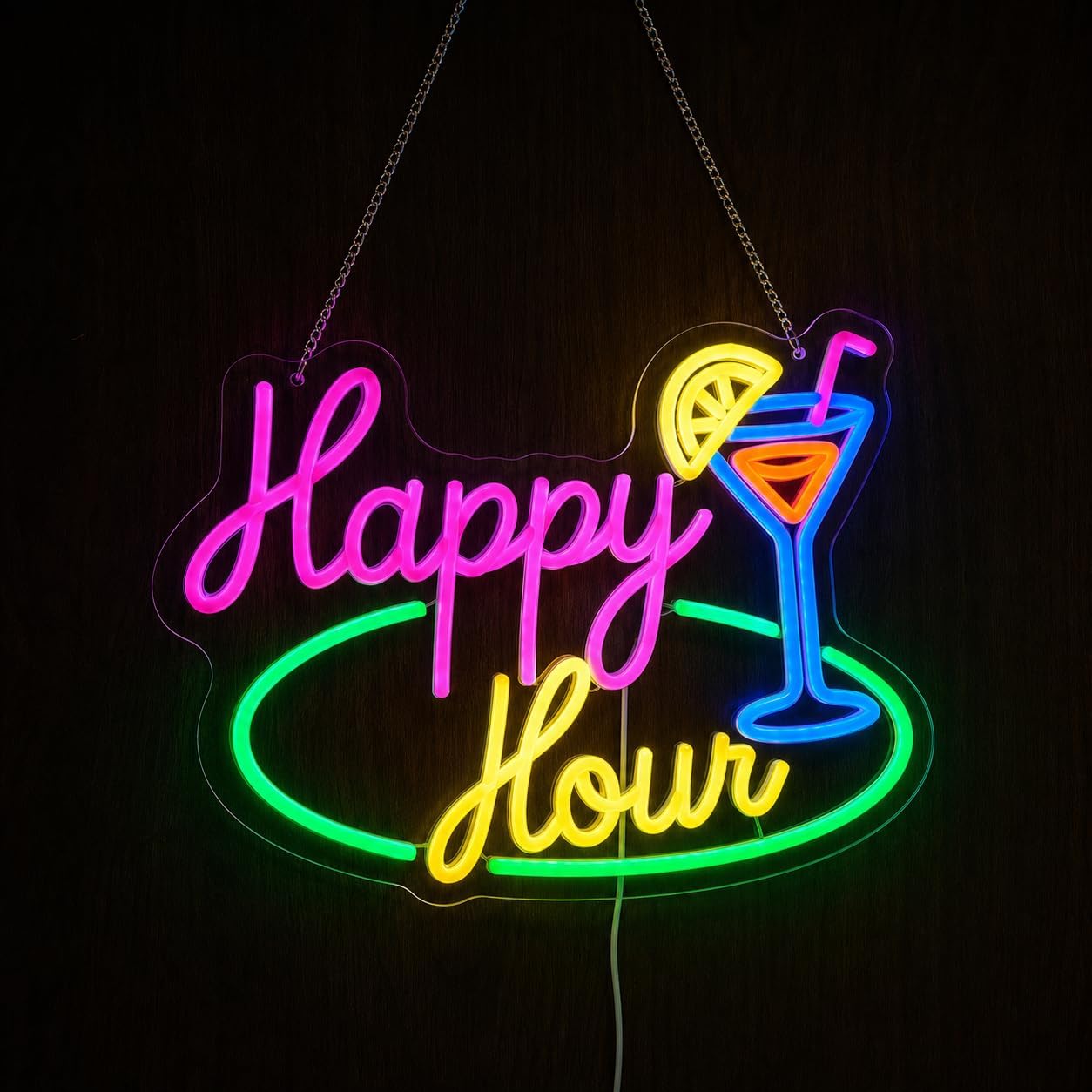Happy Hour Cocktail LED Neon S - Decor Lighting Opening Hours 评论和价格