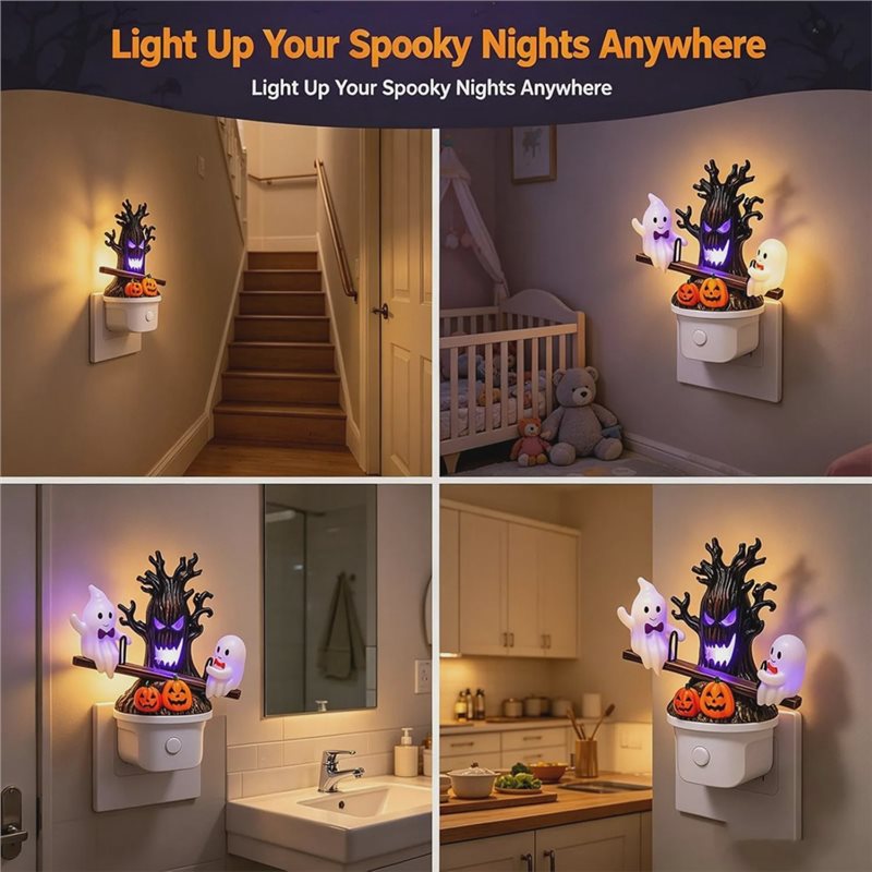 YANA50I Halloween Decor For Be - Wall Decor Lighting Tree 评论和价格