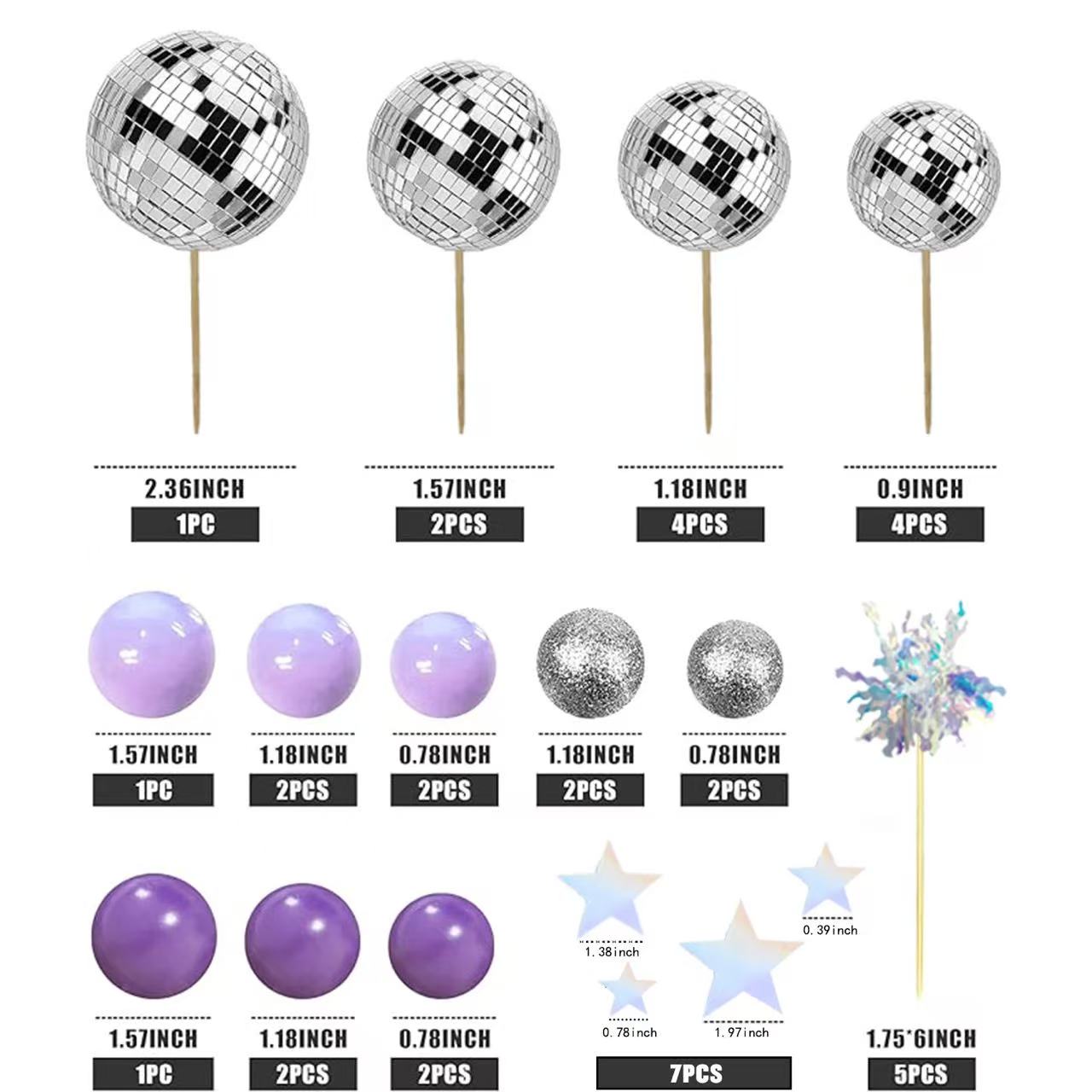 Purple Disco Ball Mirror Balls - Disco Ball Mirror 评论和价格