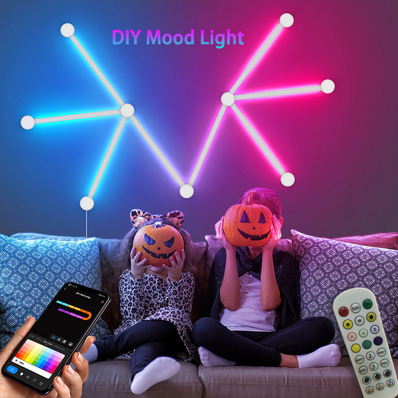 Smart RGB Wall Lamp, Bluetooth - Lighting Decor For Room 评论和价格