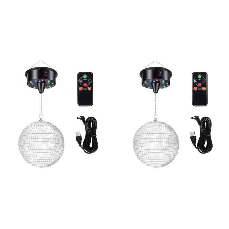 AT41 2 Set 7.8 Inch Hanging Di - Disco Ball Mirror 评论和价格