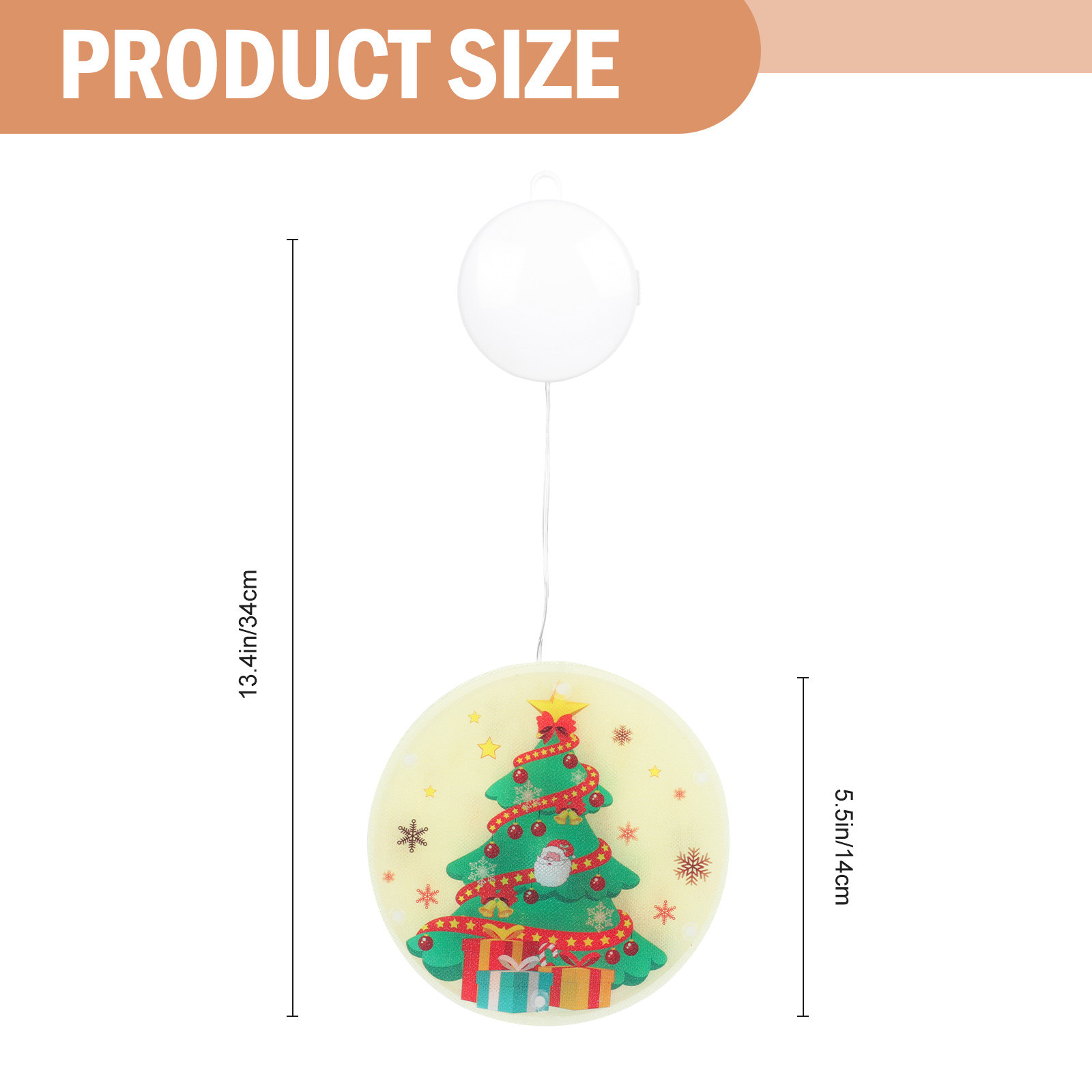 1Pcs Xmas LED Hanging Light Pe - Elements Lighting Decor 评论和价格