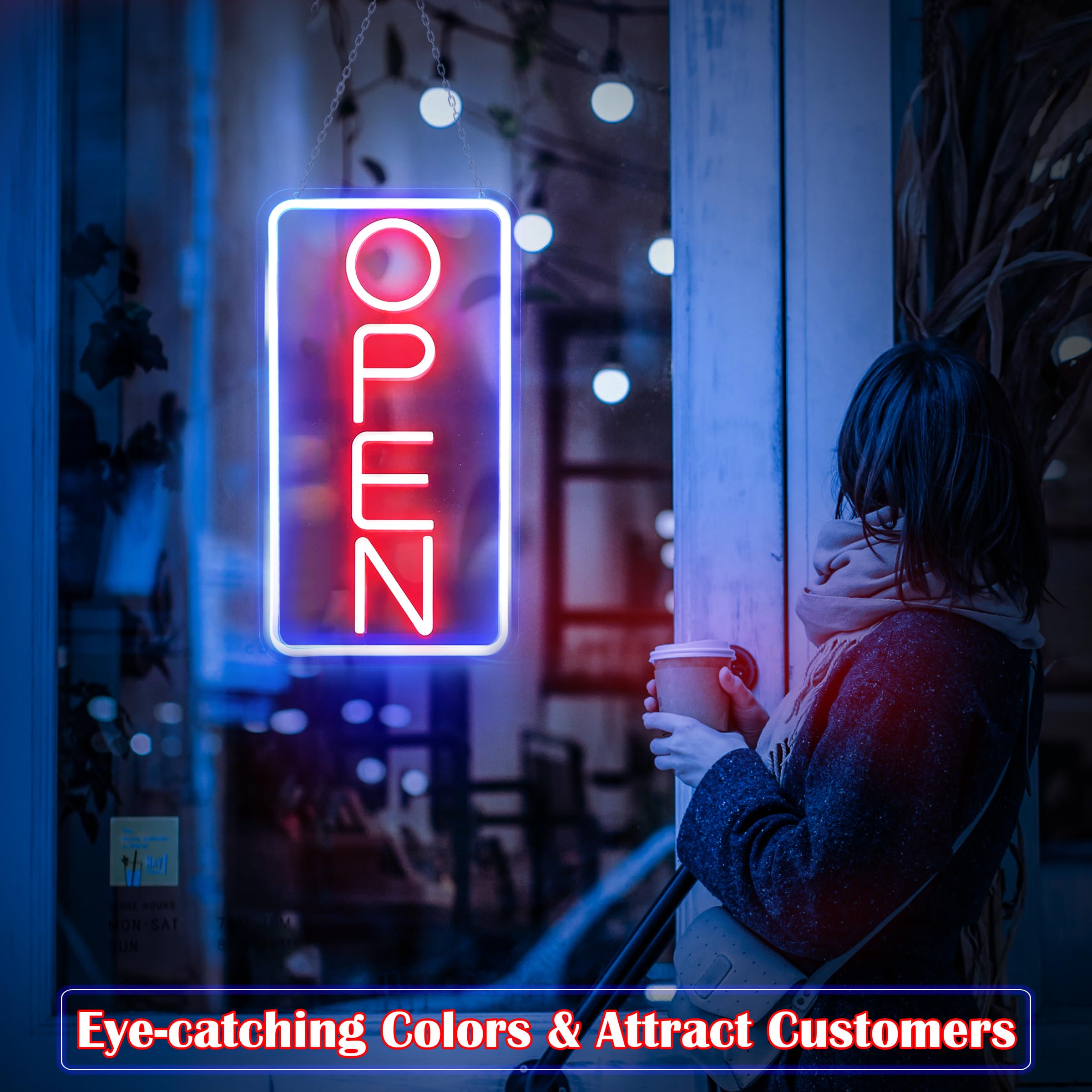 LED Neon Open Sign, Business H - Decor Lighting Opening Hours 评论和价格