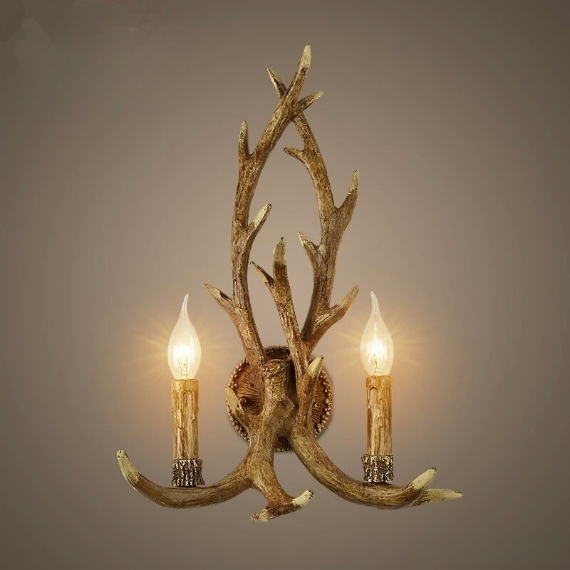 Wooden Feeling Resin Decorativ - Wall Decor Lighting Tree 评论和价格
