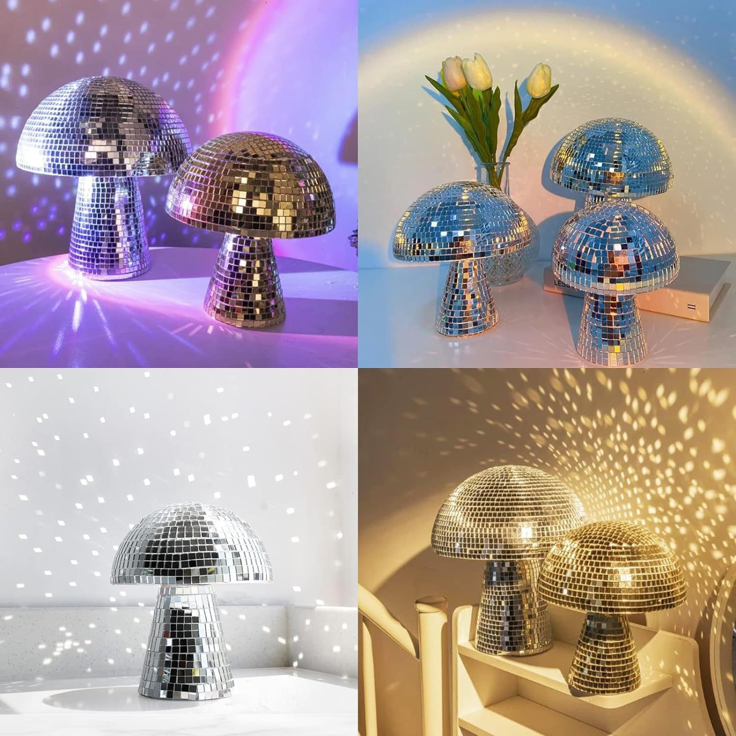 Mushroom Disco Ball Mirrored G - Disco Ball Mirror 评论和价格