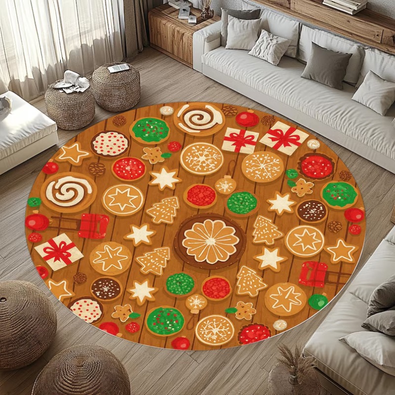 3D Christmas Village Rug Winte - Bathroom Lighting Decor Ideas 评论和价格