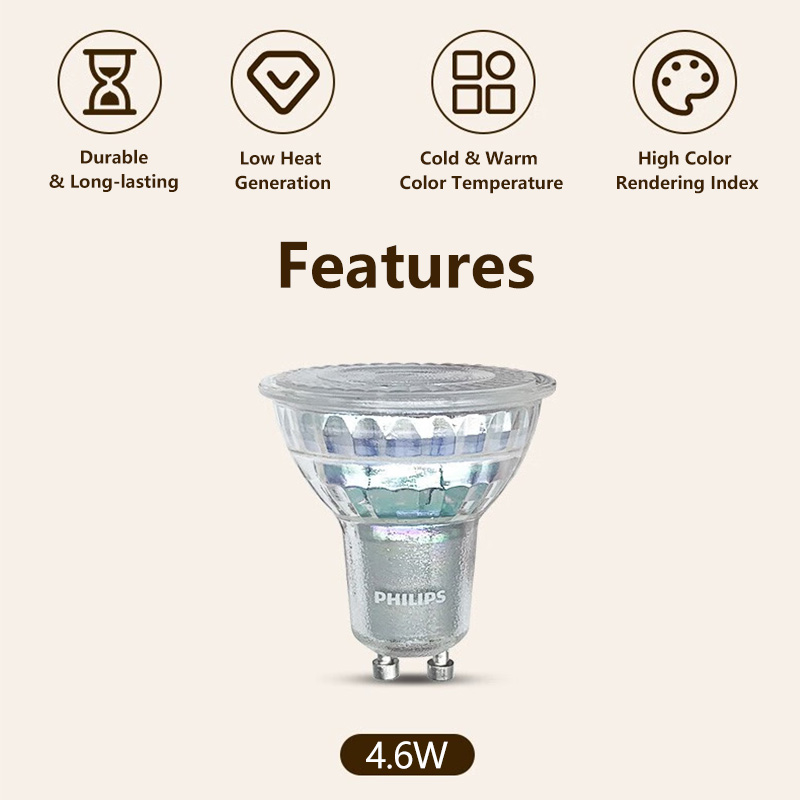Philips Essential LED GU10 PAR - Philips Bulb Led Classic 评论和价格