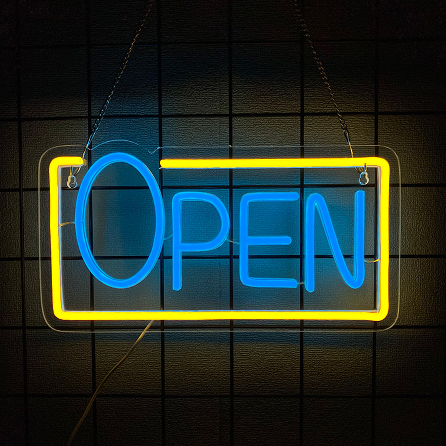 24-Hour Open Led Neon Sign, Su - Decor Lighting Opening Hours 评论和价格