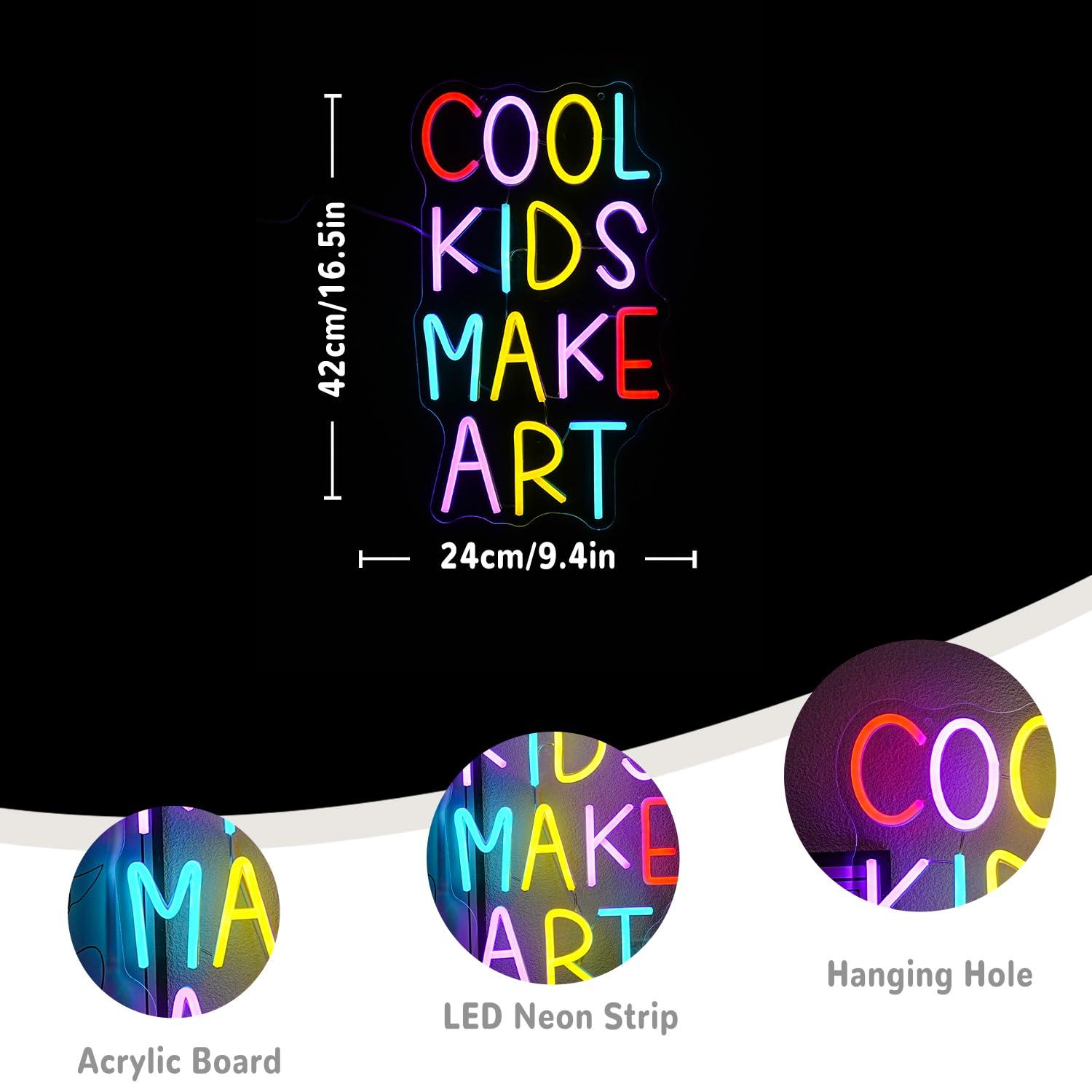 Cool Kids Make Art Neon Sign U - Wall Decor Lighting 评论和价格