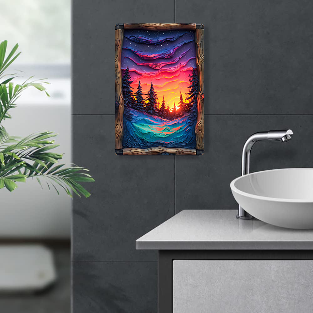 Northern Lights Art Piece, Met - Bathroom Lighting Decor Ideas 评论和价格