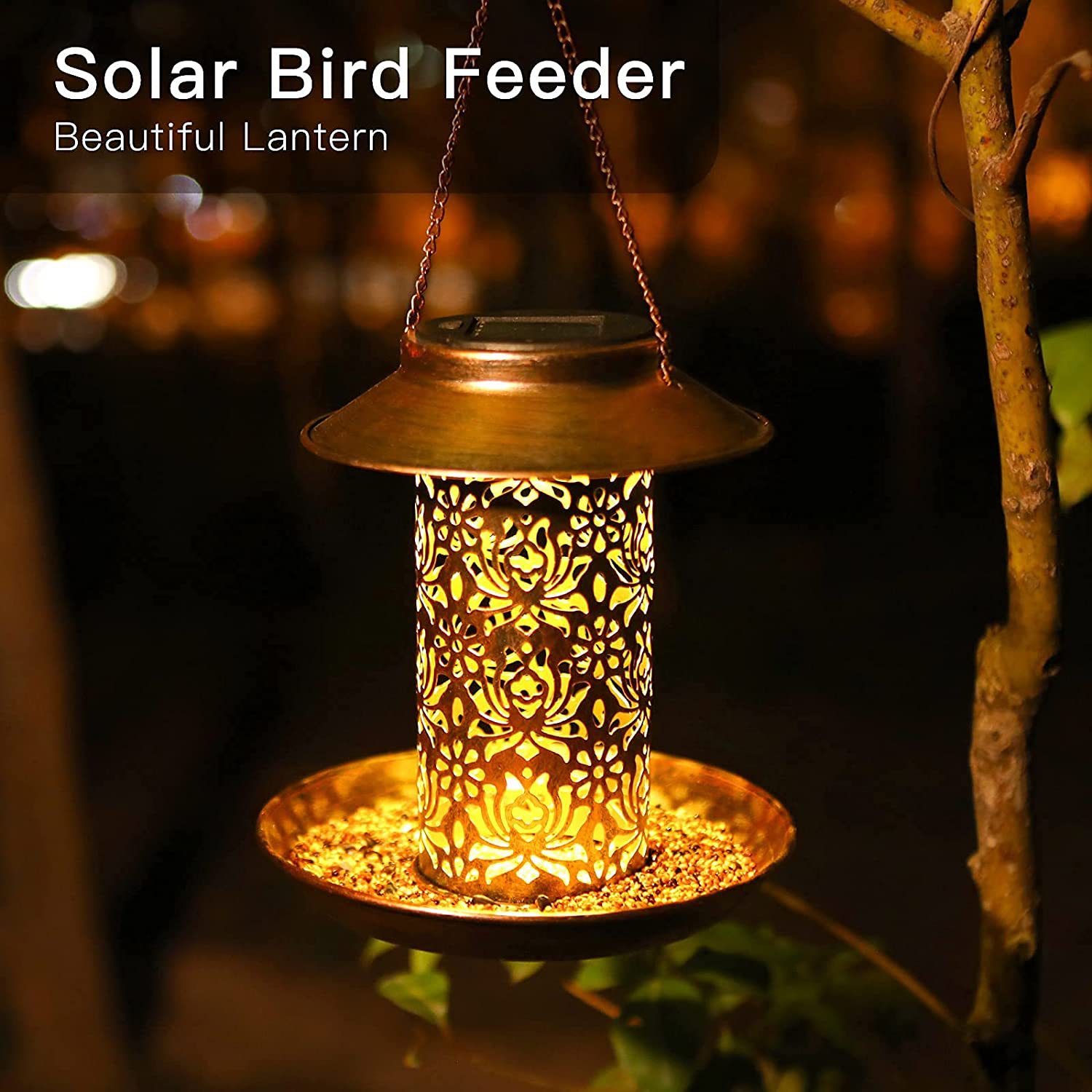 Hanging Bird House Metal Outdo - Outdoor Lighting Decor Ideas 评论和价格