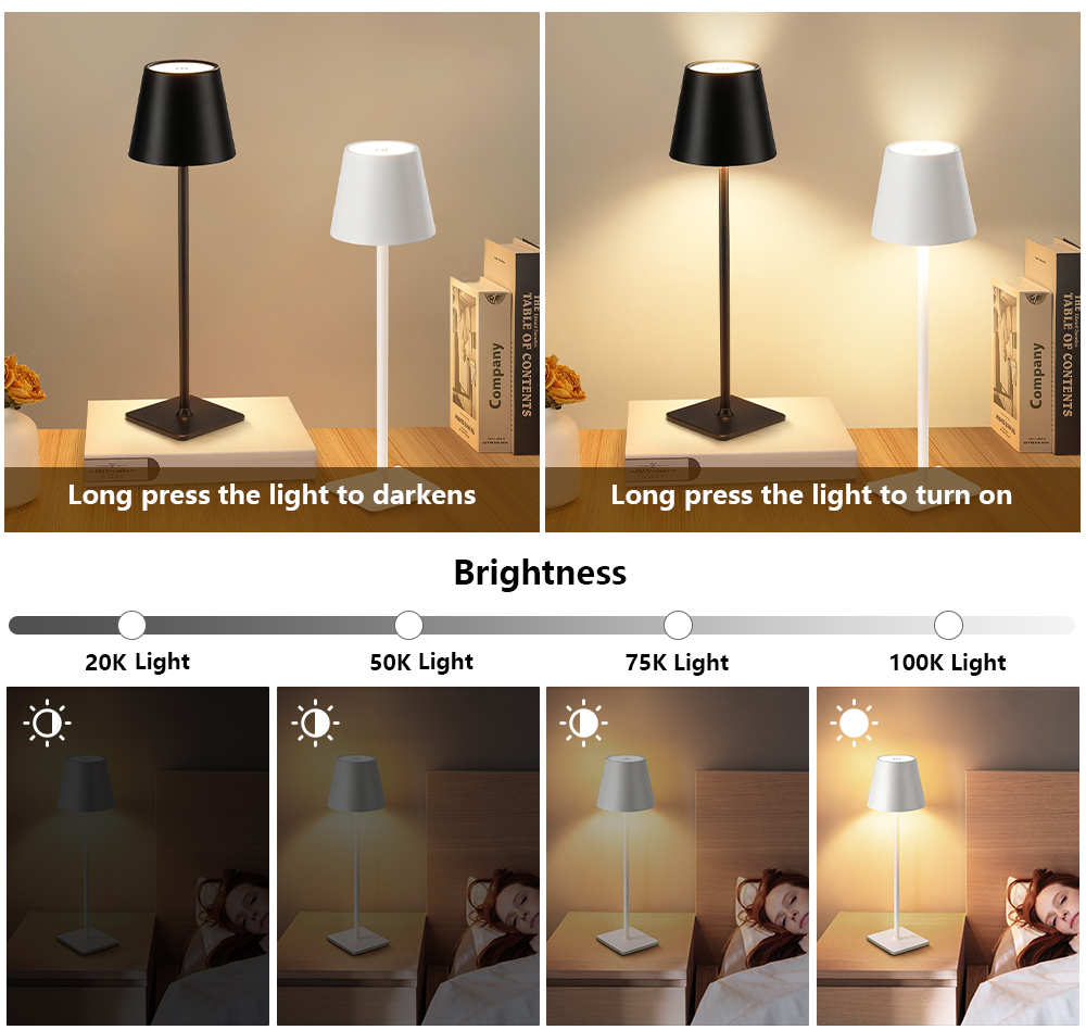 LED Rechargeable Desk Light Wi - Lighting Decor For Room 评论和价格