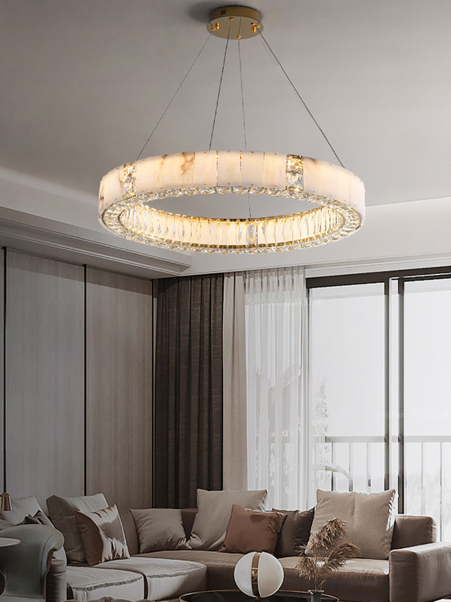 Gold Black Modern LED Chandeli - Elements Lighting Decor 评论和价格