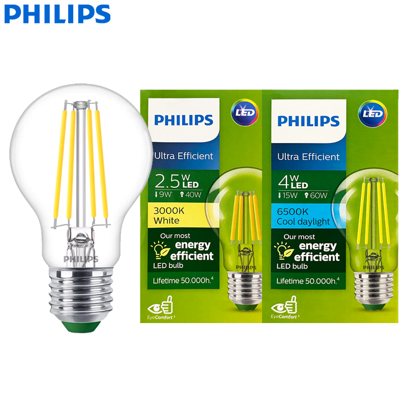 Philips Ultra Efficient LED Fi - Philips Bulb Led Classic 评论和价格
