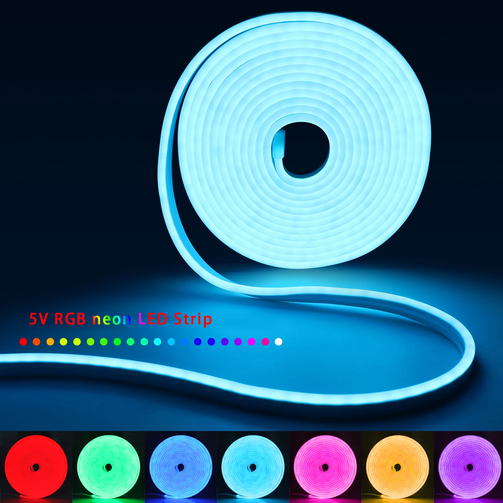 1-5m RGB LED Neon Strip Light  - Lighting Design Decor 评论和价格