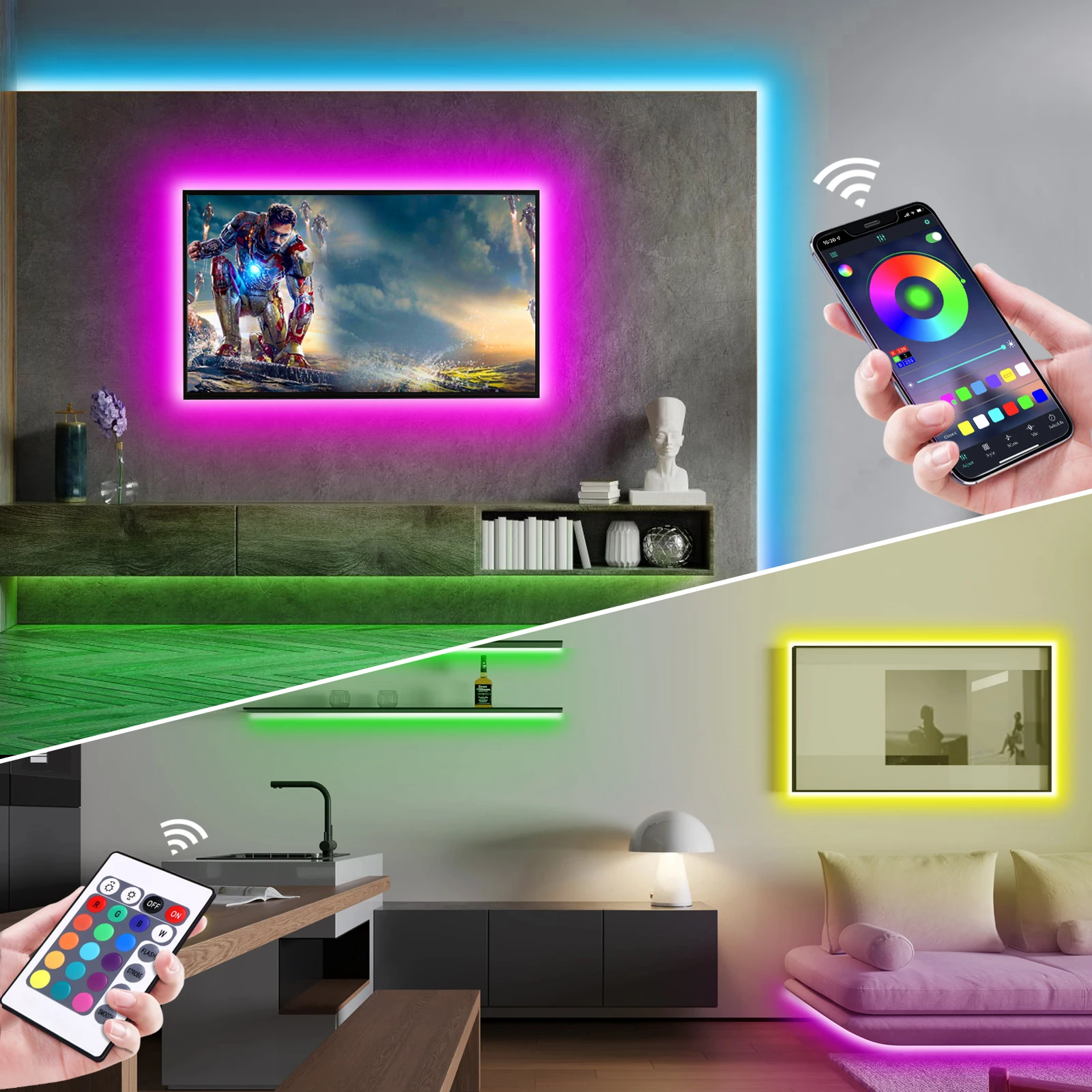 1-5m RGB LED Neon Strip Light  - Lighting Design Decor 评论和价格